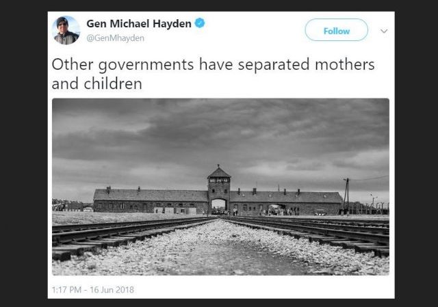 Former NSA/CIA Director Gen. Michael Hayden compares U.S. border policy to Nazi extermination camps