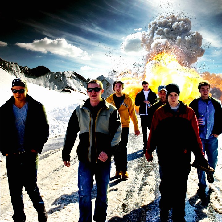 My buddy had a little fun with a picture from our ski trip… I like the result.