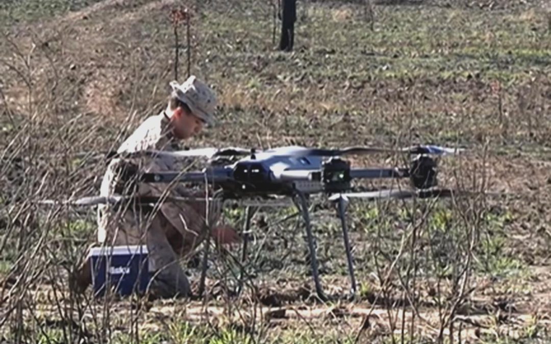 Marines use drone to deliver refrigerated blood during Australia exercise