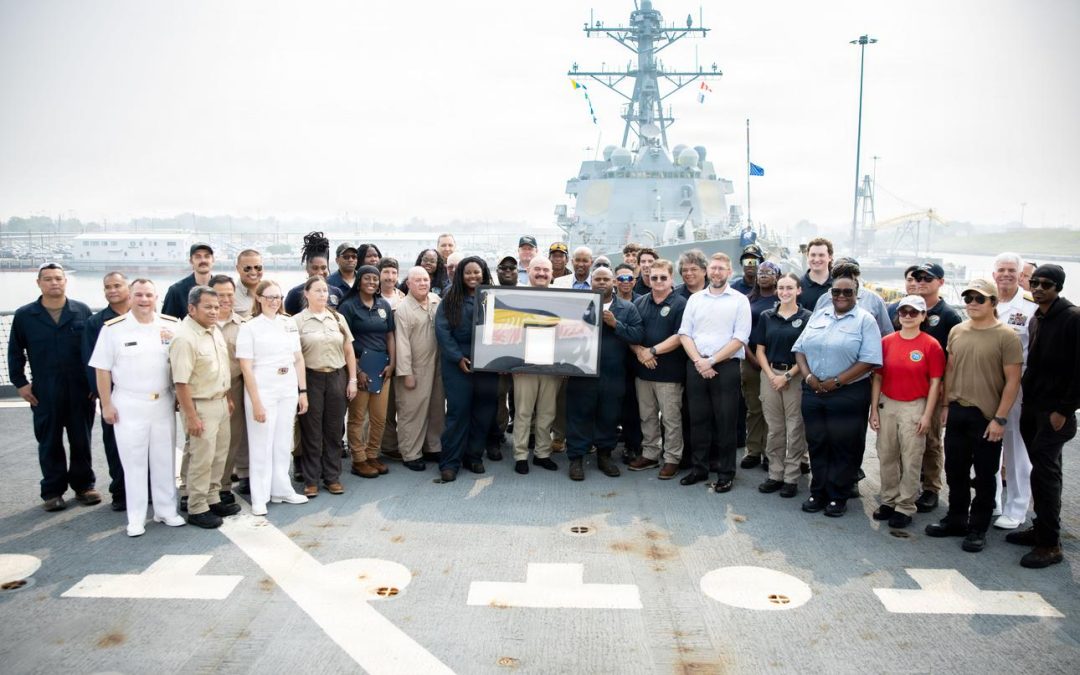USNS Kanawha receives Presidential Unit Citation, a first for a Military Sealift Command ship