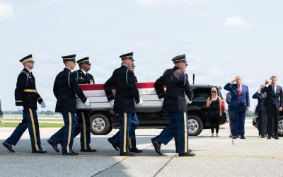 Remains of 4 US soldiers arrive at Dover Air Force Base for dignified transfer