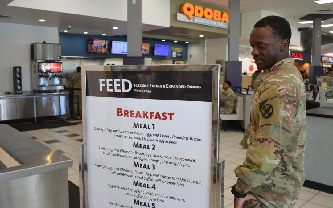 Fort Stewart will be the first base to allow meal entitlements at chain restaurants