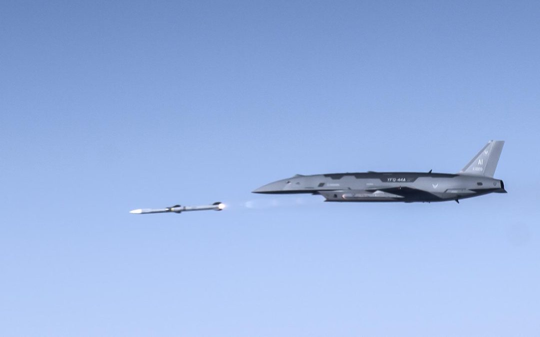 Jet and helicopter drones, pilot helmet touted as advances in use of ‘loyal wingman’ in combat
