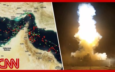 US & Iran both claim Hormuz control as strikes escalate & traffic plummets