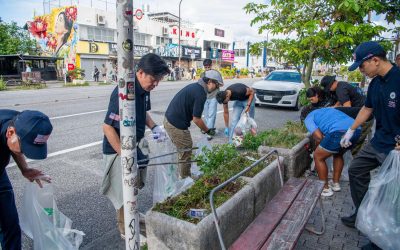 Community celebrates airman’s campaign to clean up litter on Okinawa streets