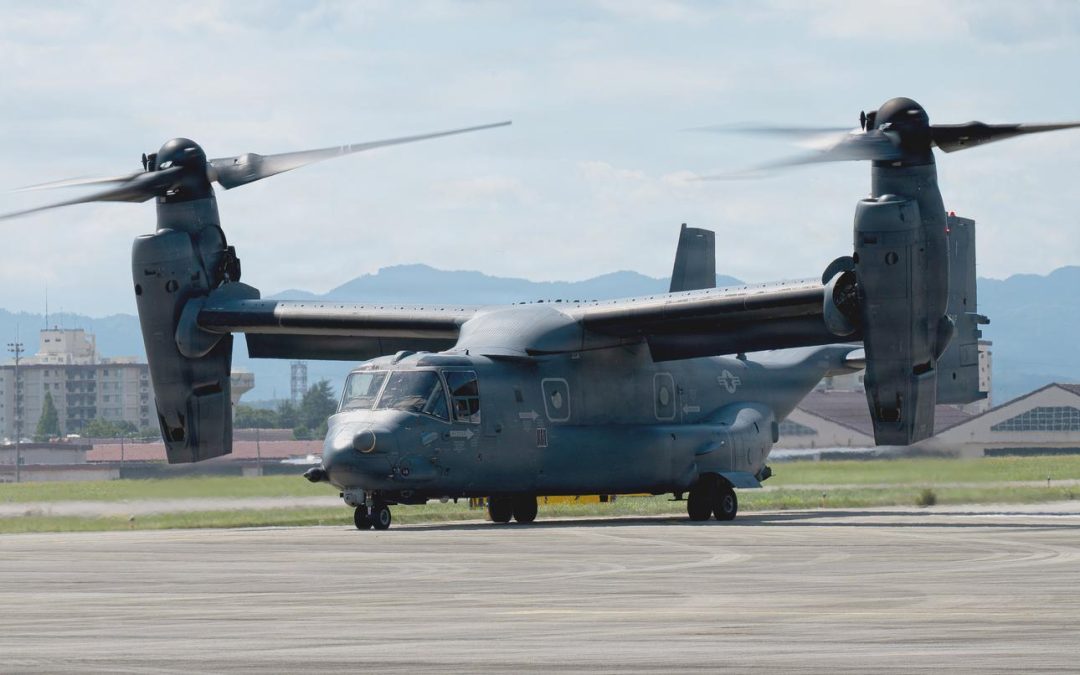 Faulty indicator prompts precautionary Osprey landing at Japanese airfield