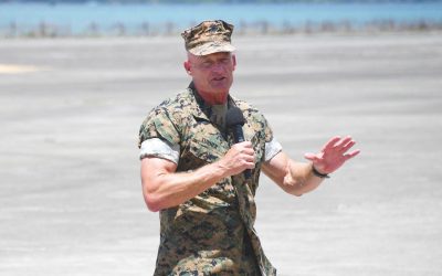 Grass-to-brass general takes charge of Marine Corps’ largest operational force