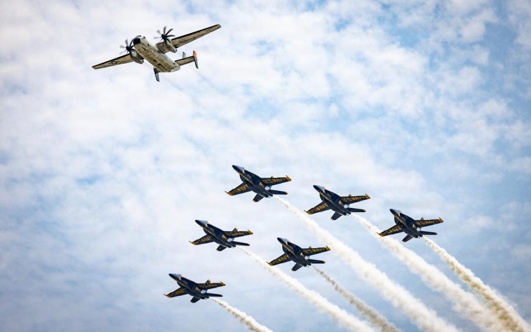 Blue Angels salute ‘Delivery Dog’ on its retirement from 60 years of service