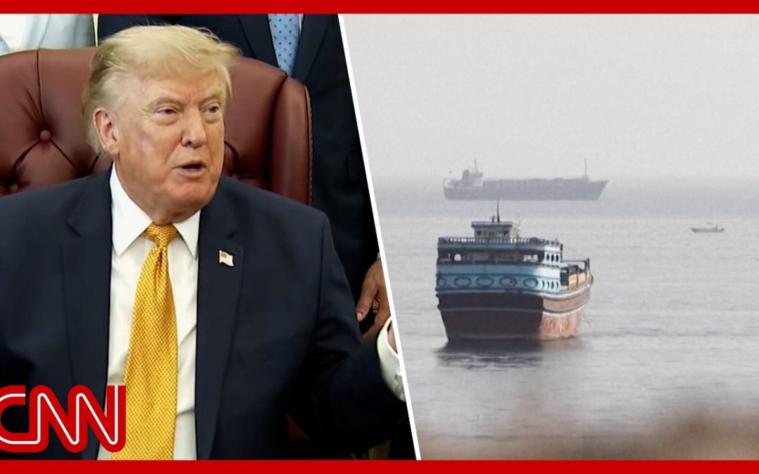 Trump says ‘last chance’ for Iran to deal, cargo ship hit in strait
