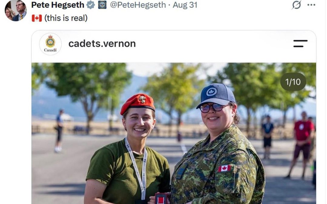 Hegseth draws Canadian backlash over post mocking obese military cadet