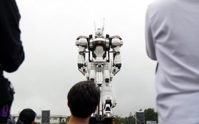 Howitzers, Humvees and a giant robot welcome visitors to Marine base near Mount Fuji