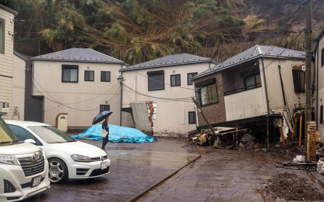Marine digs children from debris after deadly landslide strikes Japanese neighborhood
