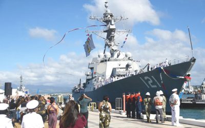 Abraham Lincoln strike group destroyer returns home after 301 days at sea