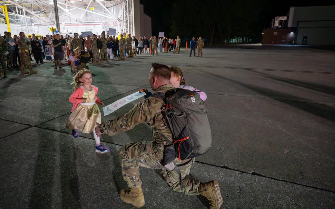 Airmen from 158th Fighter Wing return home from deployment as part of Operation Epic Fury