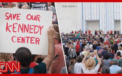 Protesters form human chain to save Kennedy Center after Trump’s threats