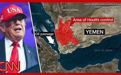 Why did Trump backtrack on helping Saudi Arabia with the Houthis?