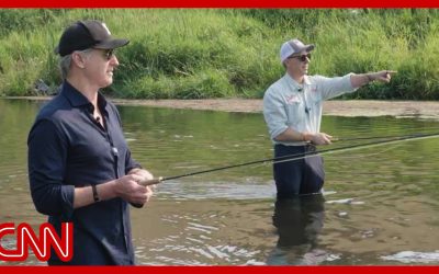 Jake Tapper goes fly fishing with Gavin Newsom
