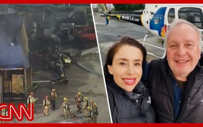 News helicopter crashes while covering deadly bus accident