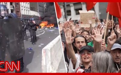 Protests erupt in Spain & France over housing costs & school conditions